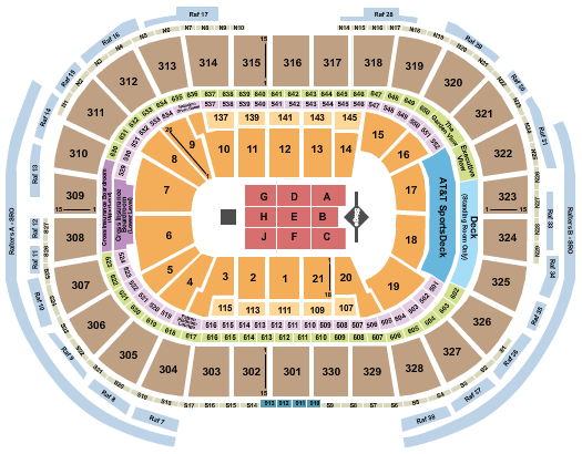 TD Garden J. Cole Seating Chart